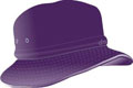 INFANTS BUCKET HAT WITH REAR TOGGLE CROWN ADJUSTER 50*-46CM PURPLE